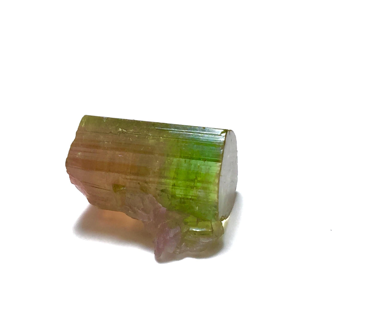 11.3ct Watermelon Tourmaline on Albite Specimen | Paprok Mine Afghanistan | Rare Bi-Color Display Crystal