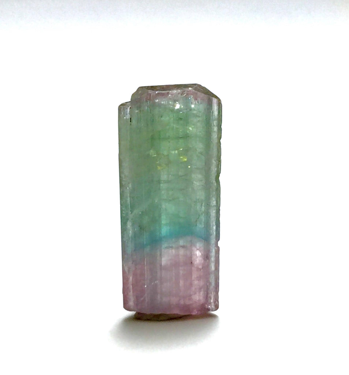 8.1 Carat Natural Rainbow Tourmaline Crystal - Peche Mine, Afghanistan - Jewelry Grade Pendant Size