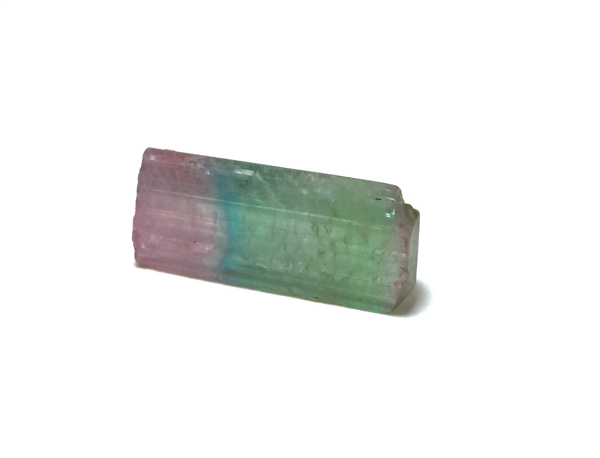 8.1 Carat Natural Rainbow Tourmaline Crystal - Peche Mine, Afghanistan - Jewelry Grade Pendant Size