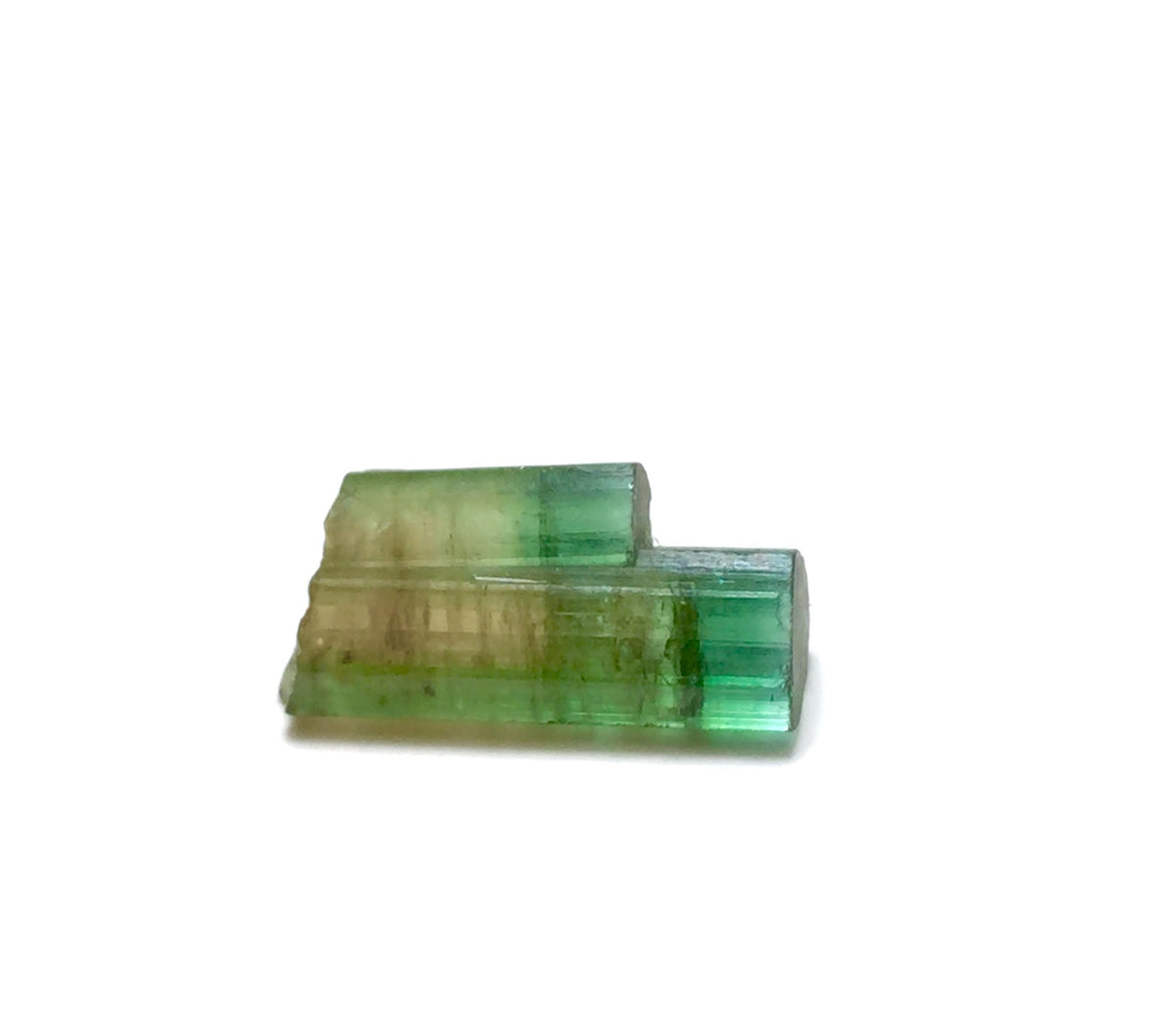 5.6 Carat Natural Twin Tourmaline Crystal Cluster - Bi-Color Terminated Specimen from Peche Mine, Afghanistan