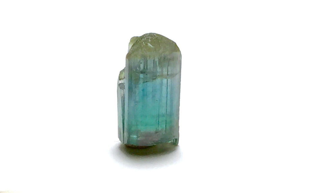 5.7 Carat Natural Bi-Color Tourmaline Crystal - Terminated Specimen from Peche Mine, Afghanistan