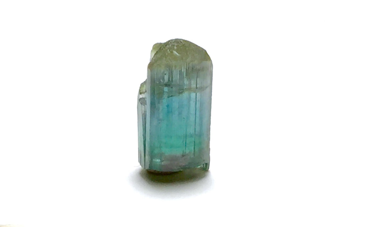 5.7 Carat Natural Bi-Color Tourmaline Crystal - Terminated Specimen from Peche Mine, Afghanistan