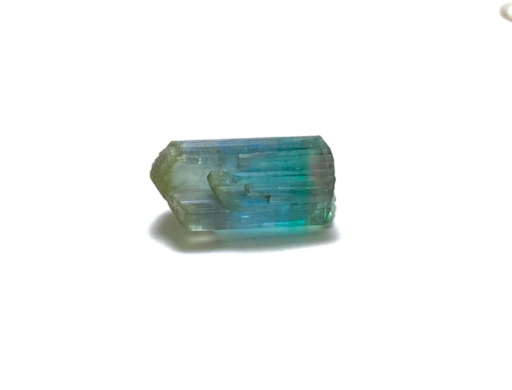5.7 Carat Natural Bi-Color Tourmaline Crystal - Terminated Specimen from Peche Mine, Afghanistan