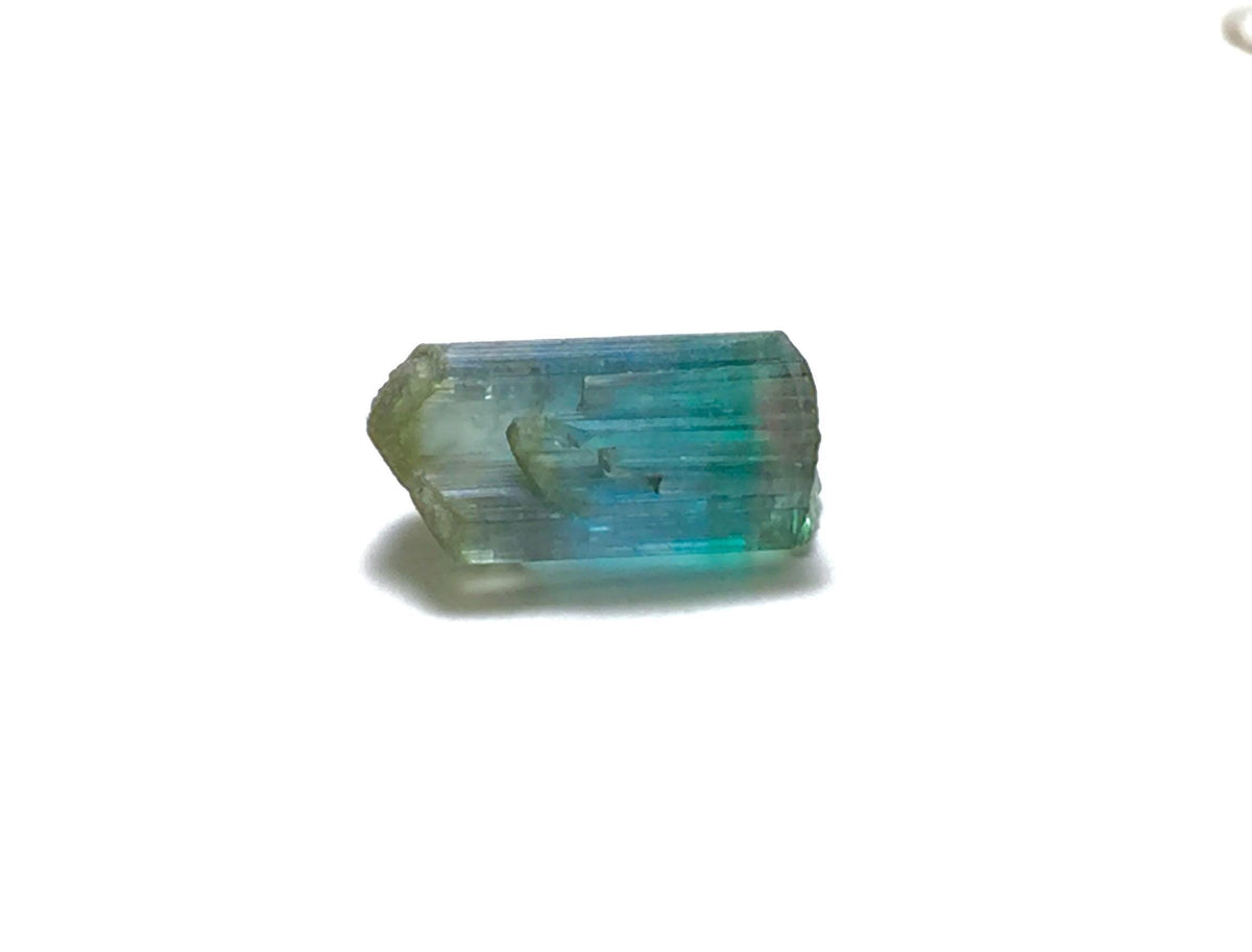 5.7 Carat Natural Bi-Color Tourmaline Crystal - Terminated Specimen from Peche Mine, Afghanistan