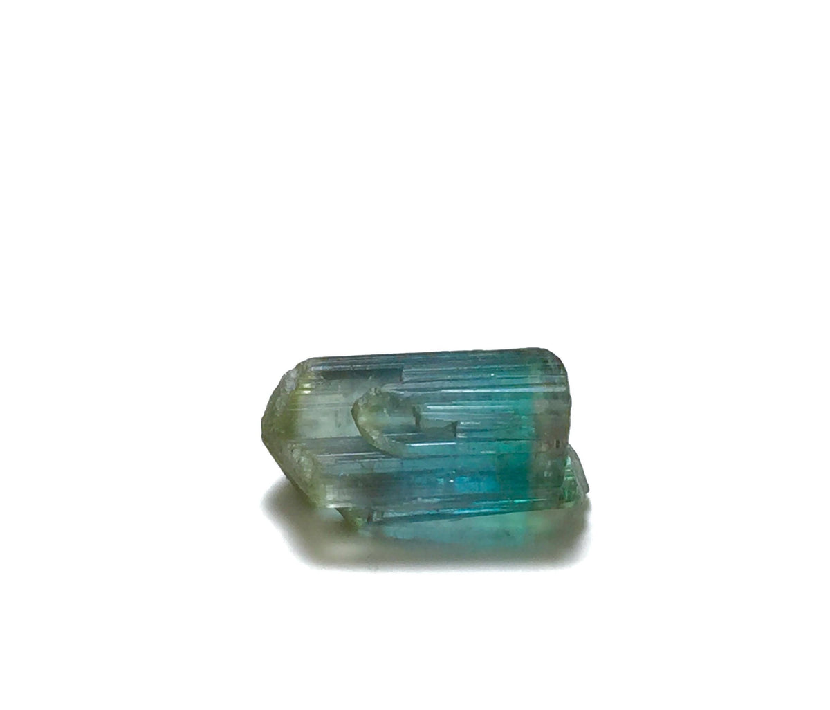 5.7 Carat Natural Bi-Color Tourmaline Crystal - Terminated Specimen from Peche Mine, Afghanistan