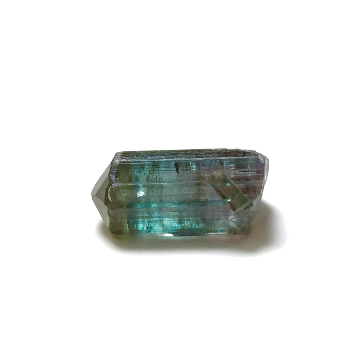 Bi-Color Tourmaline Crystal – Peche Mine, Afghanistan – Natural Diamond-Cut Terminated Specimen