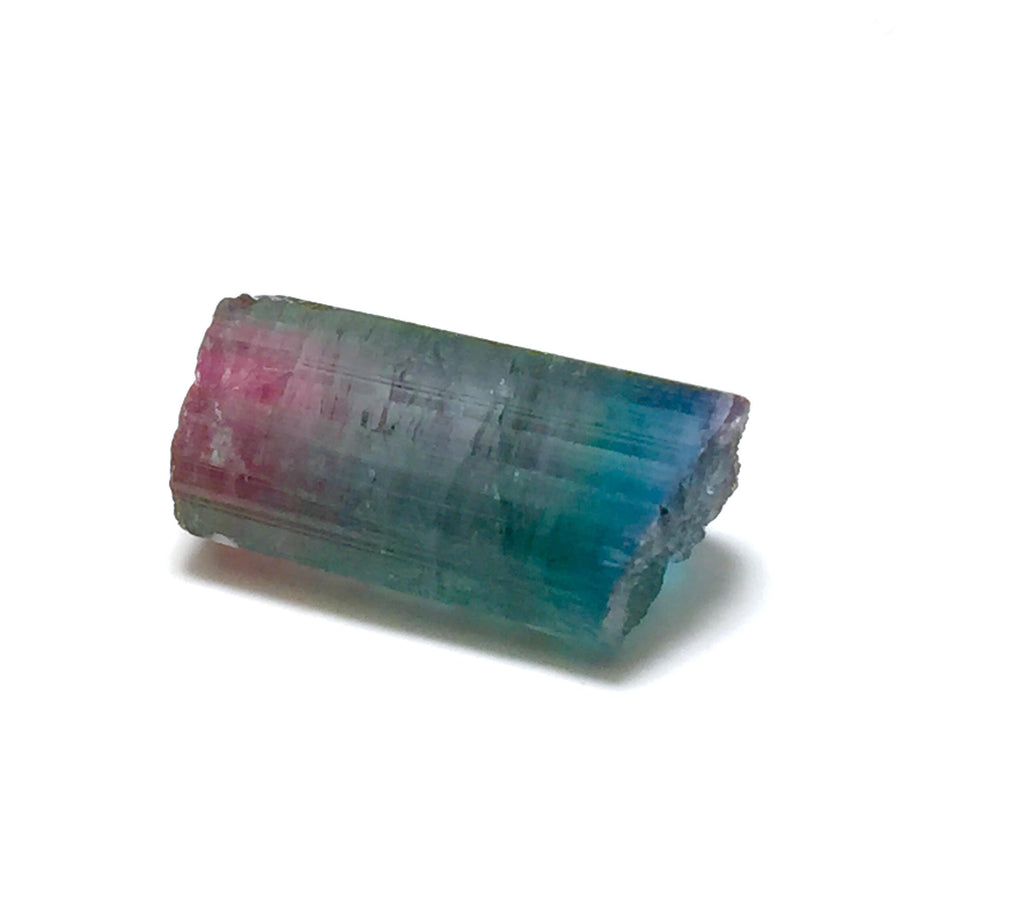 Multi-Color Rainbow Tourmaline – Peche Mine, Afghanistan – Natural Zoned Terminated Pendant-Size Crystal