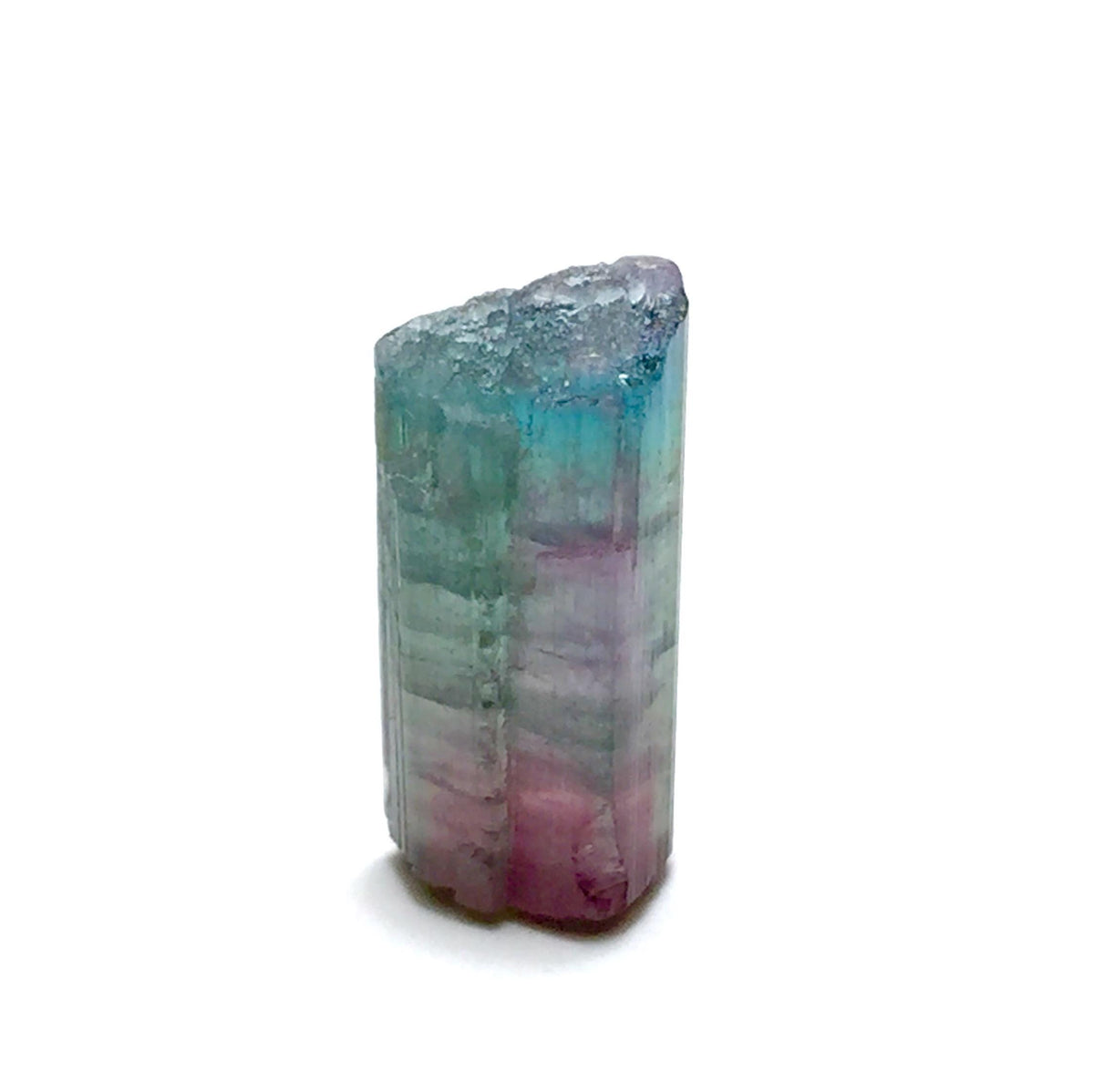 Multi-Color Rainbow Tourmaline – Peche Mine, Afghanistan – Natural Zoned Terminated Pendant-Size Crystal