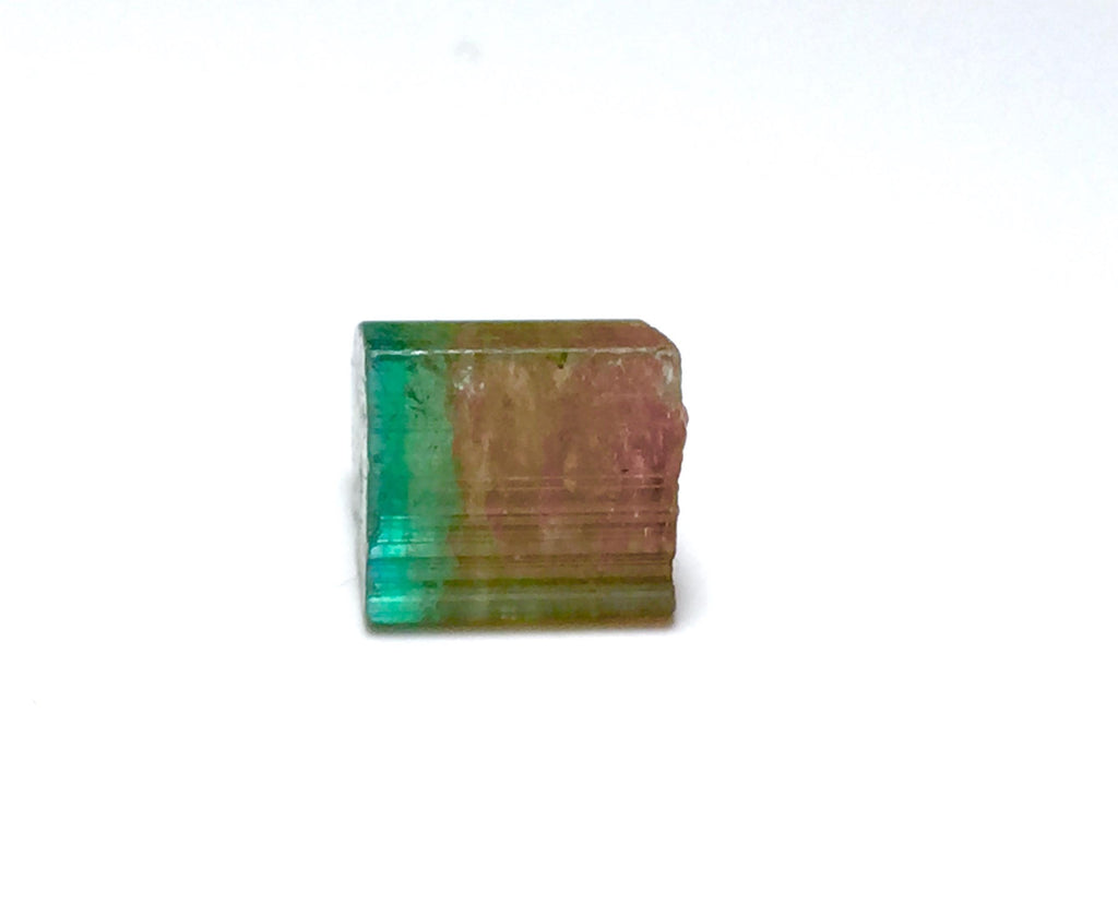 13.2 Carat Bi-Color Watermelon Tourmaline Crystal - Natural Specimen from Peche Mine
