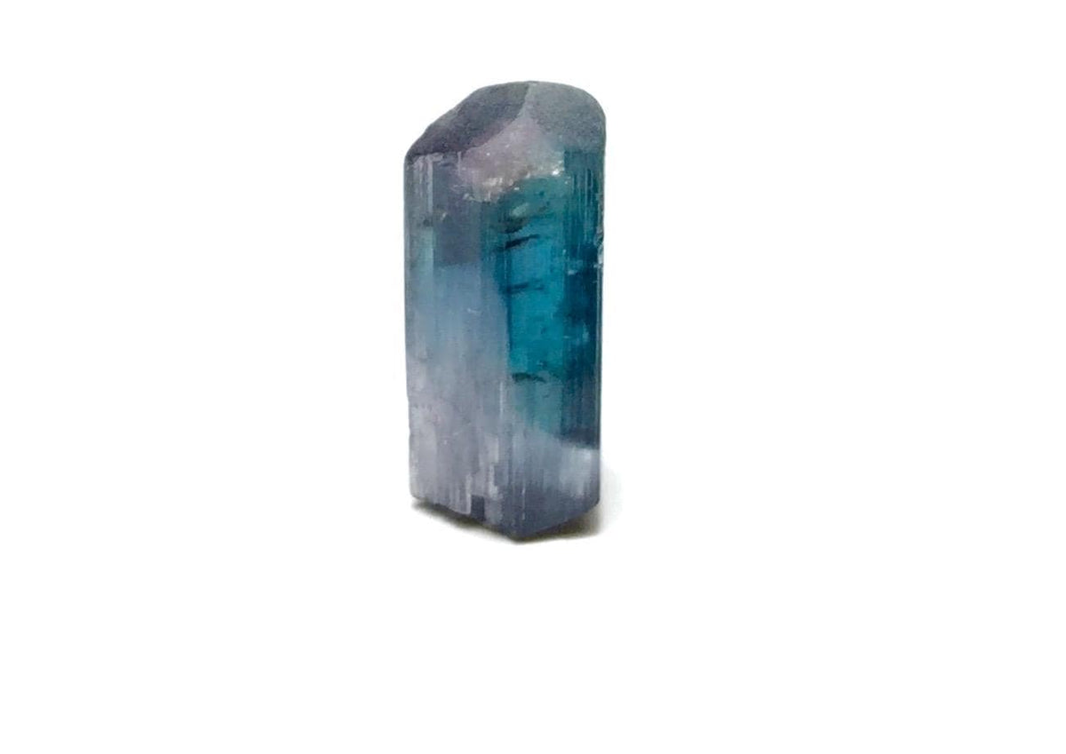 Electric Neon Blue Cat's Eye Tourmaline | Peche Mine Afghanistan Natural Rare Crystal Specimen