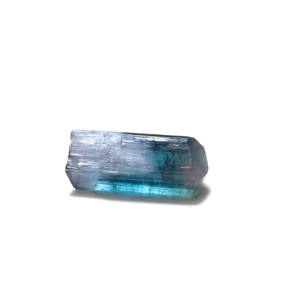 Electric Neon Blue Cat's Eye Tourmaline | Peche Mine Afghanistan Natural Rare Crystal Specimen