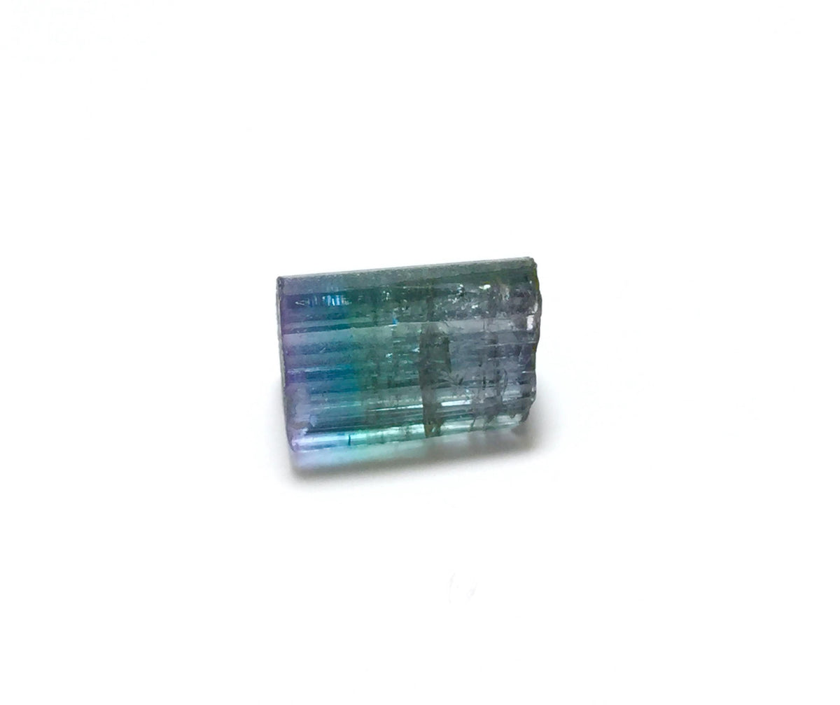 8.1 Carat Natural Bi-Color Tourmaline Crystal - Paprok Mine, Afghanistan - Multi-Color Terminated Specimen