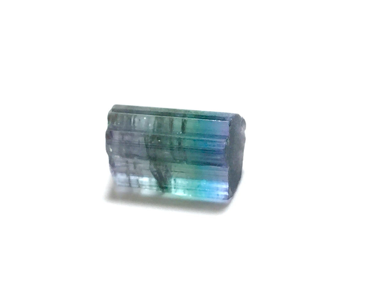 8.1 Carat Natural Bi-Color Tourmaline Crystal - Paprok Mine, Afghanistan - Multi-Color Terminated Specimen