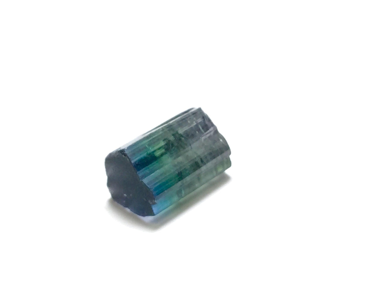 8.1 Carat Natural Bi-Color Tourmaline Crystal - Paprok Mine, Afghanistan - Multi-Color Terminated Specimen