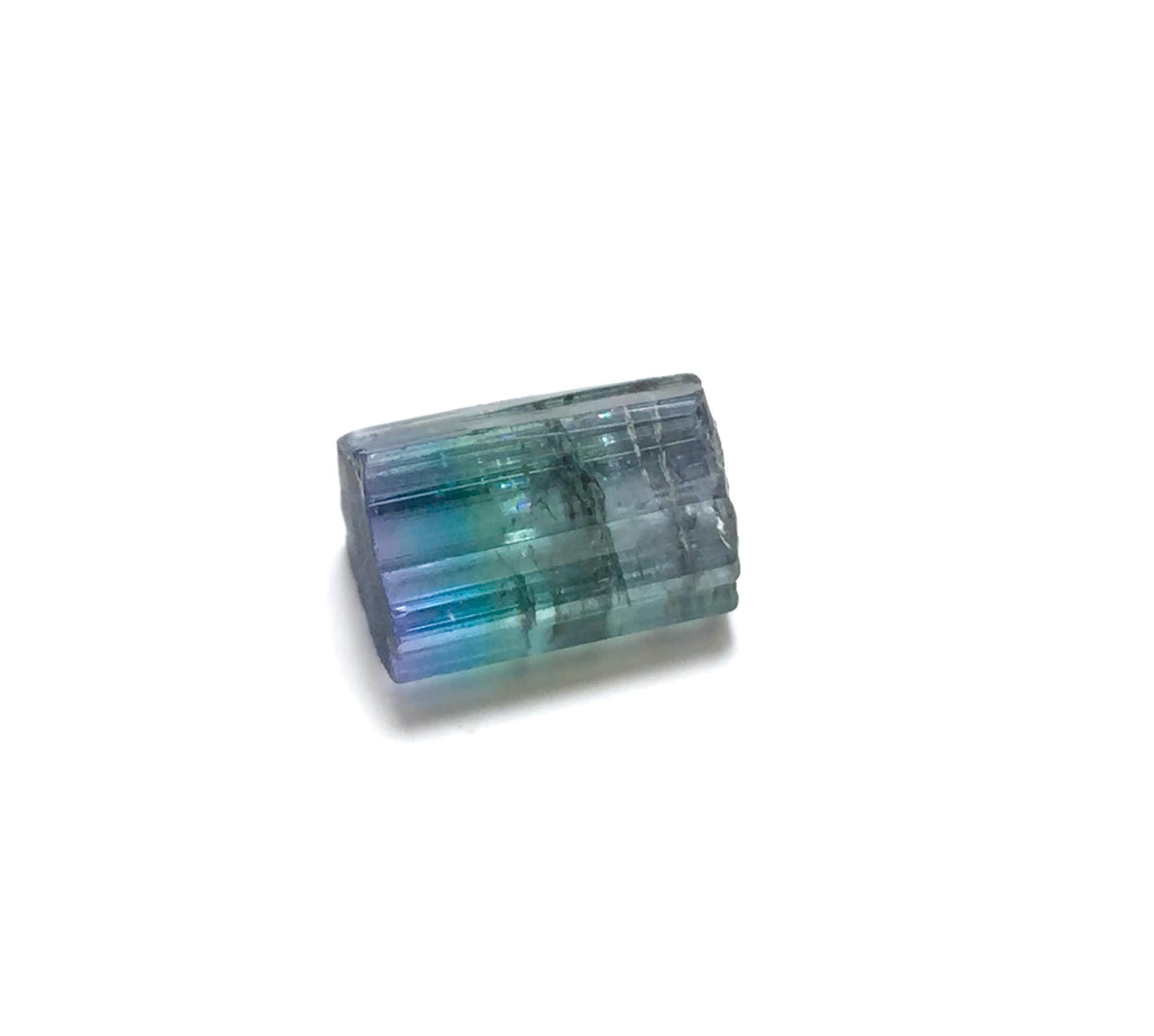8.1 Carat Natural Bi-Color Tourmaline Crystal - Paprok Mine, Afghanistan - Multi-Color Terminated Specimen