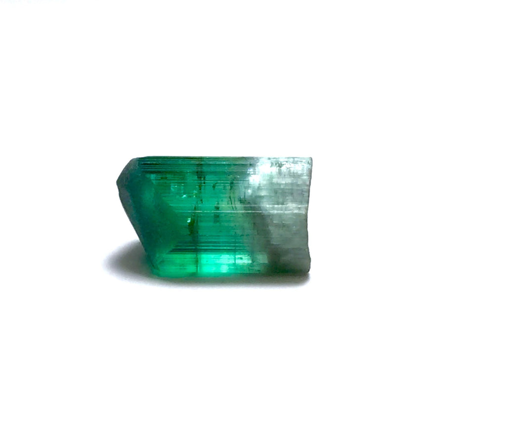 9.4 Carat Natural Cat's Eye Green Tourmaline Crystal - Paprok, Afghanistan