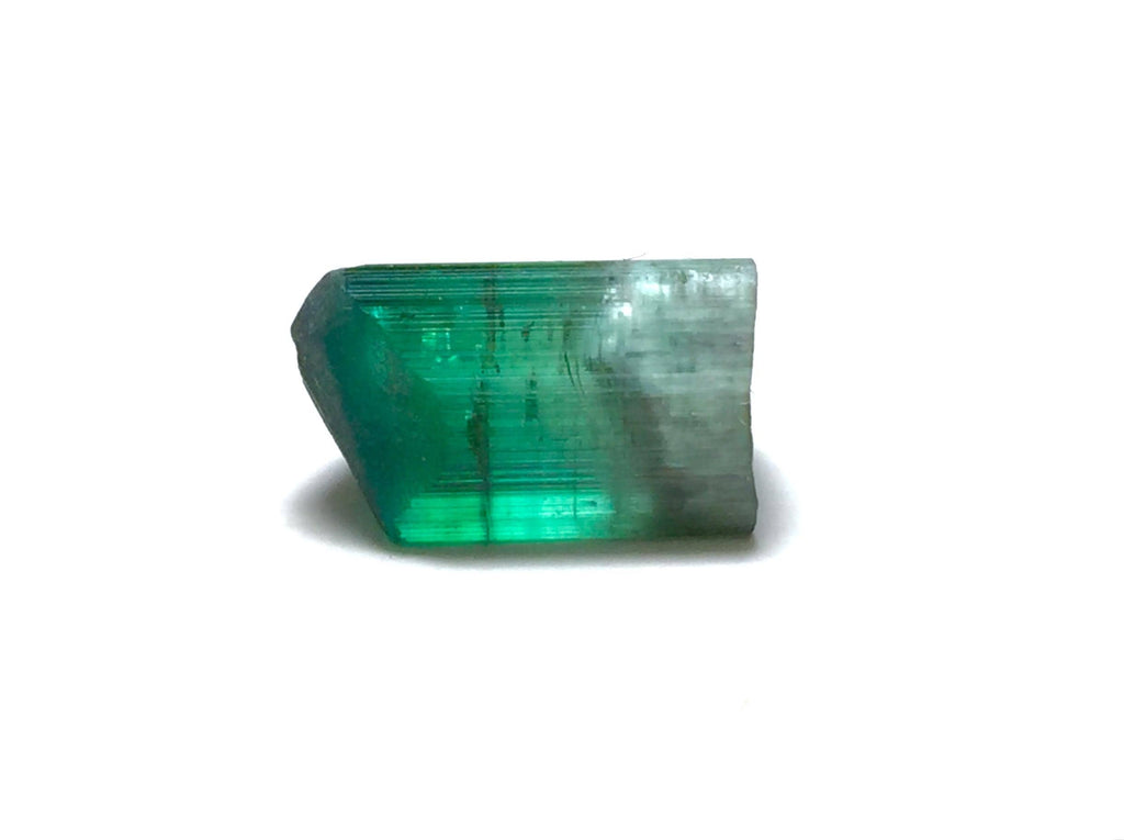 9.4 Carat Natural Cat's Eye Green Tourmaline Crystal - Paprok, Afghanistan