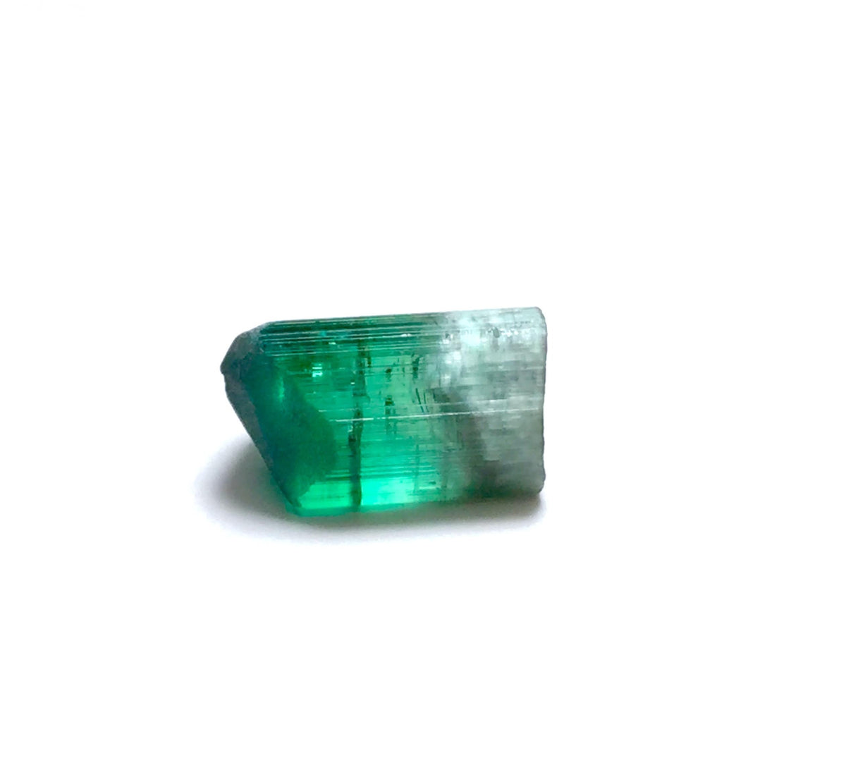9.4 Carat Natural Cat's Eye Green Tourmaline Crystal - Paprok, Afghanistan