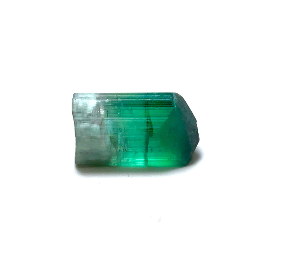 9.4 Carat Natural Cat's Eye Green Tourmaline Crystal - Paprok, Afghanistan