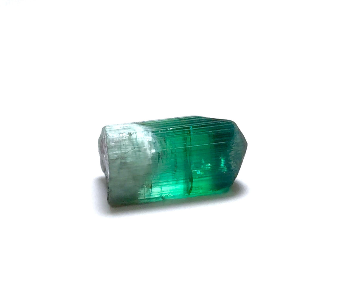 9.4 Carat Natural Cat's Eye Green Tourmaline Crystal - Paprok, Afghanistan