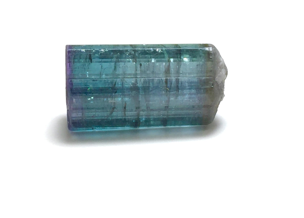 15.6 Carat Double Terminated Purple Cap Tourmaline Crystal - Peche Mine, Afghanistan