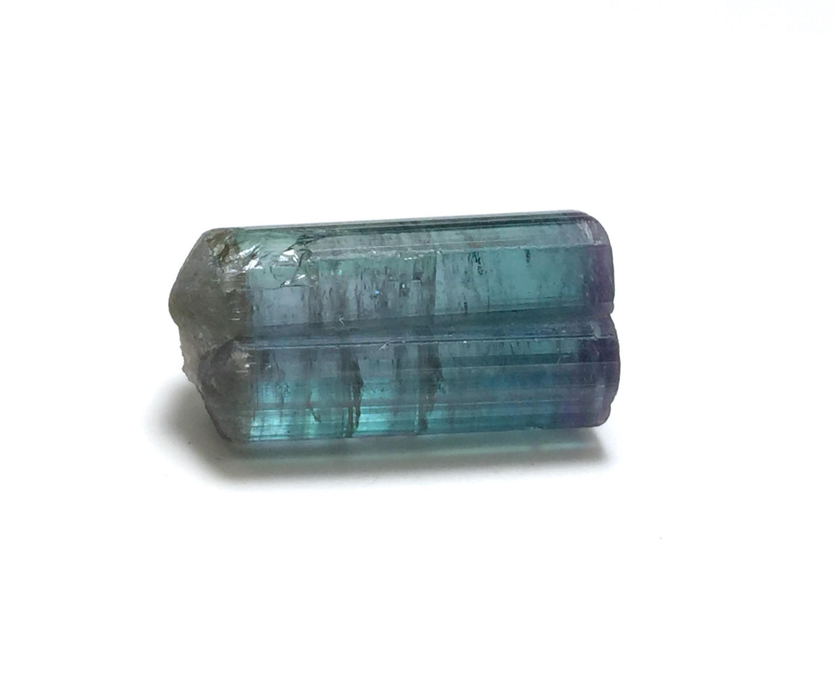 15.6 Carat Double Terminated Purple Cap Tourmaline Crystal - Peche Mine, Afghanistan