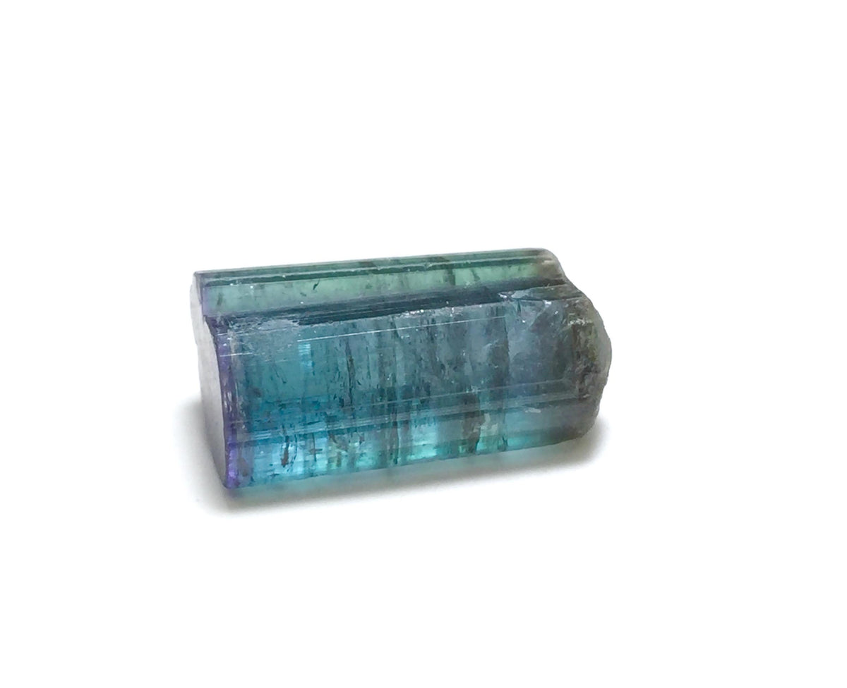 15.6 Carat Double Terminated Purple Cap Tourmaline Crystal - Peche Mine, Afghanistan