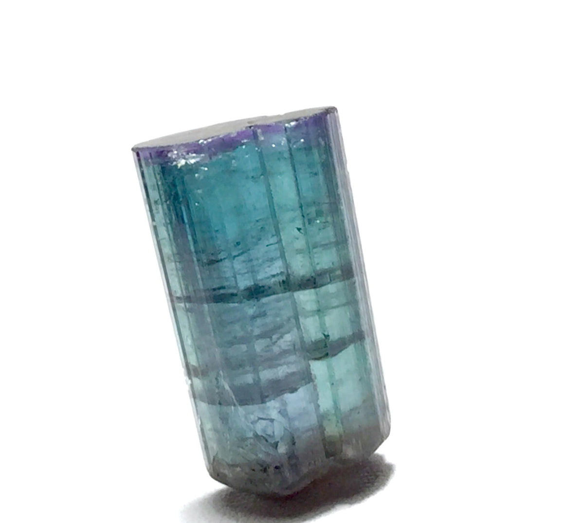 15.6 Carat Double Terminated Purple Cap Tourmaline Crystal - Peche Mine, Afghanistan
