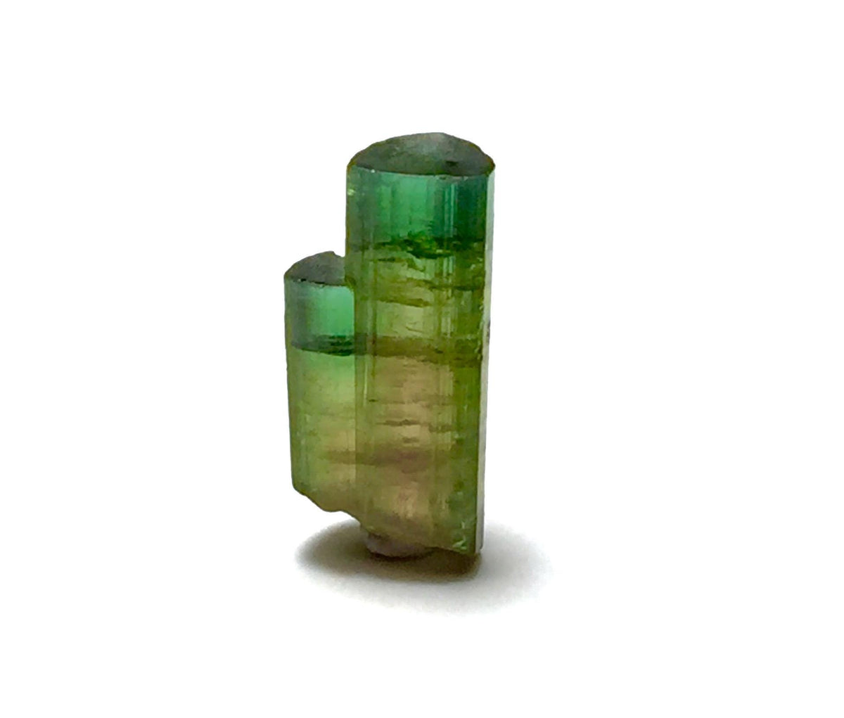 5.6 Carat Natural Twin Tourmaline Crystal Cluster - Bi-Color Terminated Specimen from Peche Mine, Afghanistan