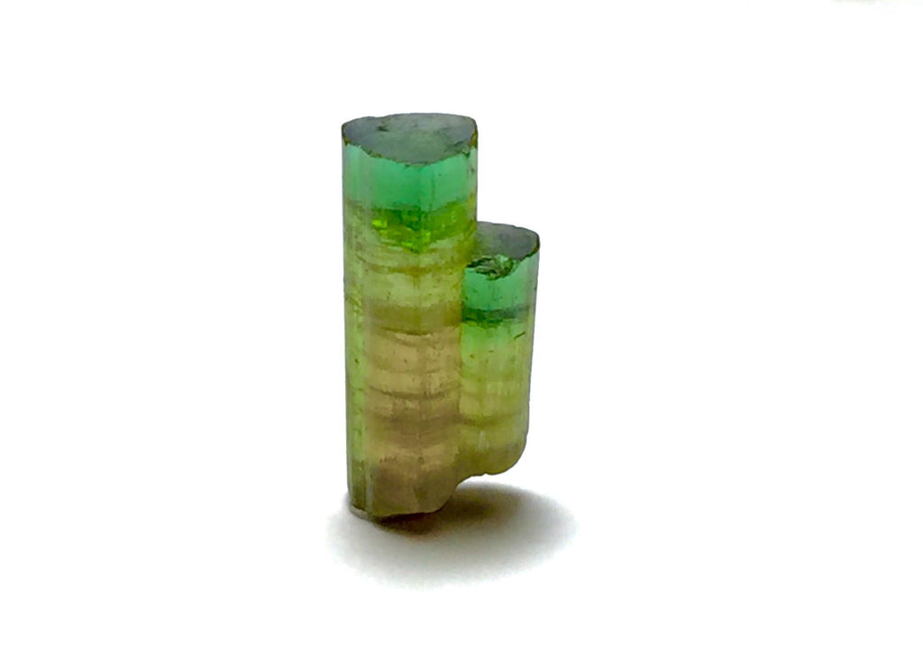 5.6 Carat Natural Twin Tourmaline Crystal Cluster - Bi-Color Terminated Specimen from Peche Mine, Afghanistan