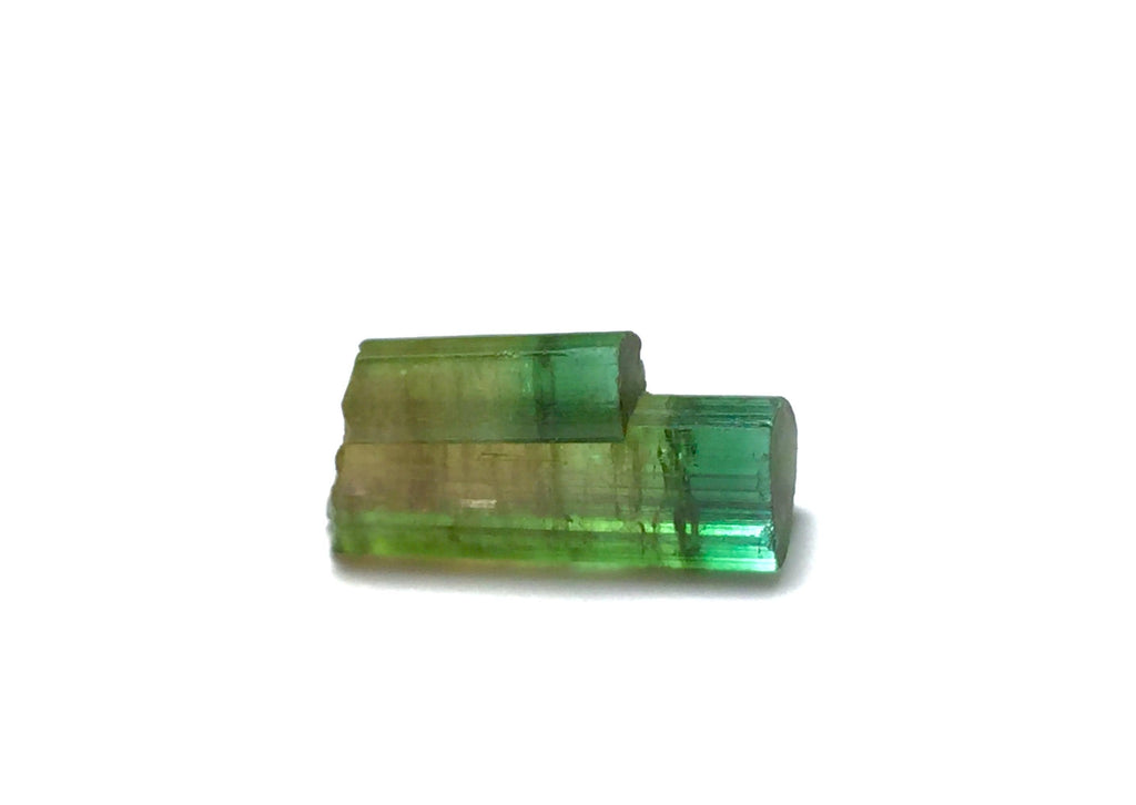 5.6 Carat Natural Twin Tourmaline Crystal Cluster - Bi-Color Terminated Specimen from Peche Mine, Afghanistan