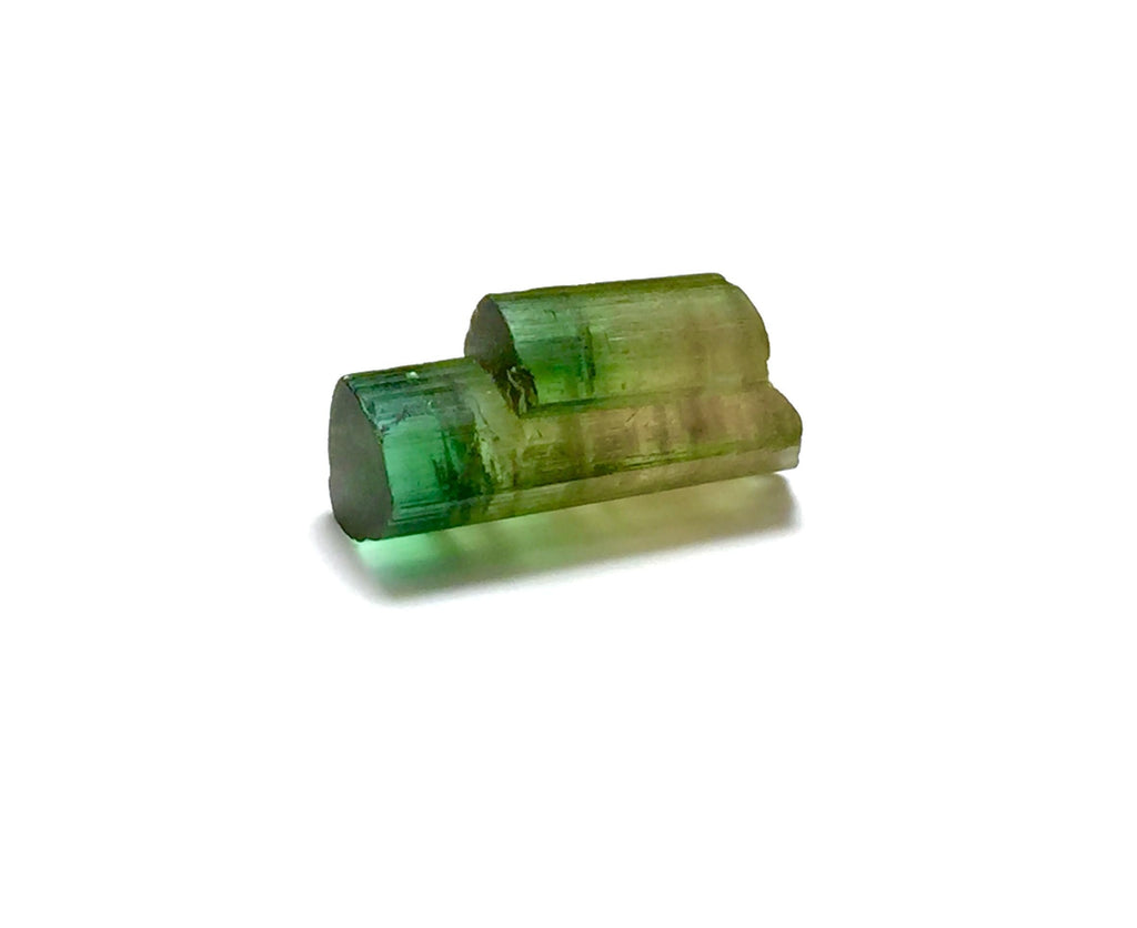 5.6 Carat Natural Twin Tourmaline Crystal Cluster - Bi-Color Terminated Specimen from Peche Mine, Afghanistan