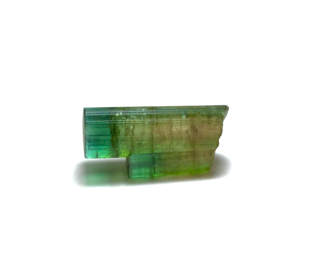 5.6 Carat Natural Twin Tourmaline Crystal Cluster - Bi-Color Terminated Specimen from Peche Mine, Afghanistan