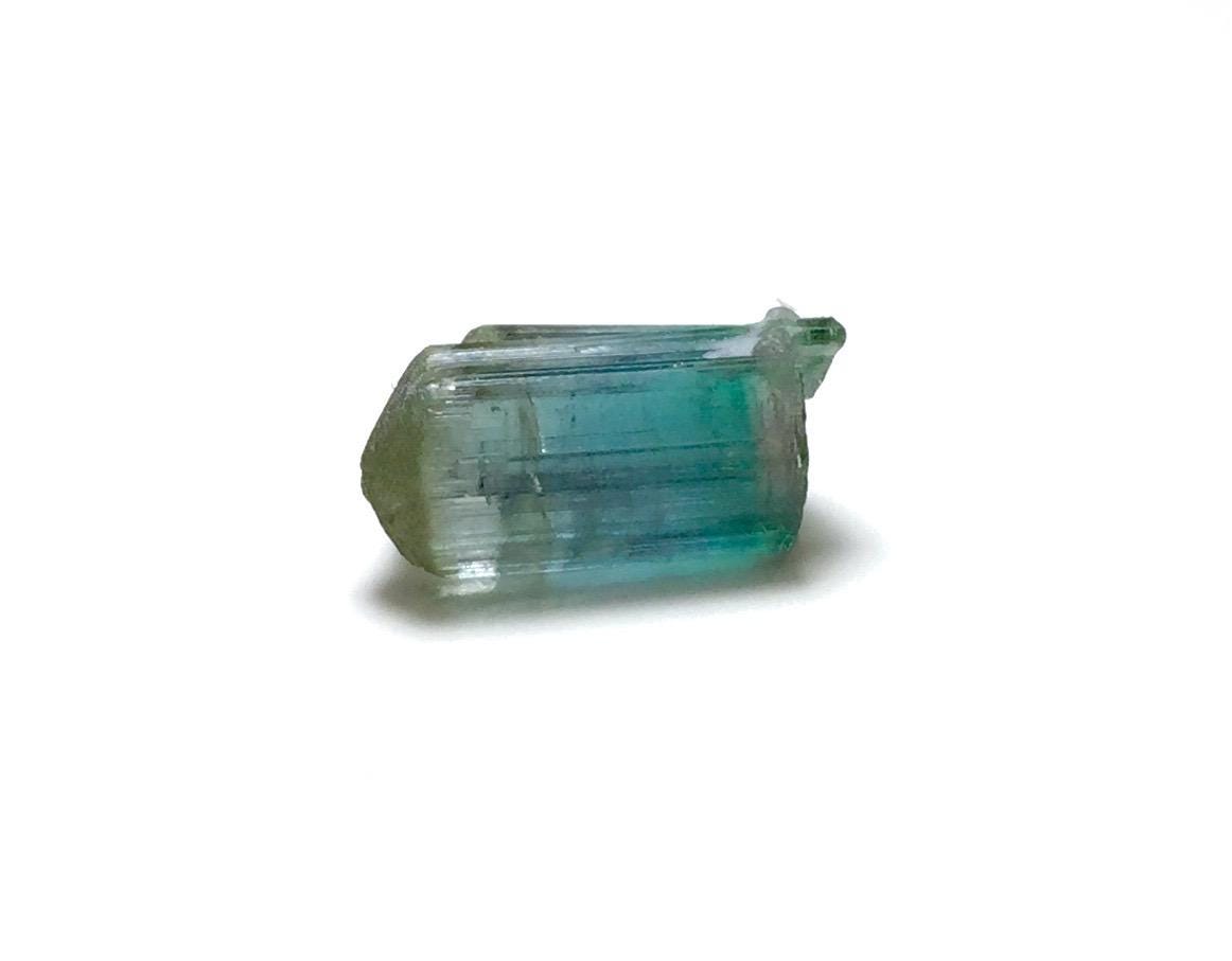 5.7 Carat Natural Bi-Color Tourmaline Crystal - Terminated Specimen from Peche Mine, Afghanistan