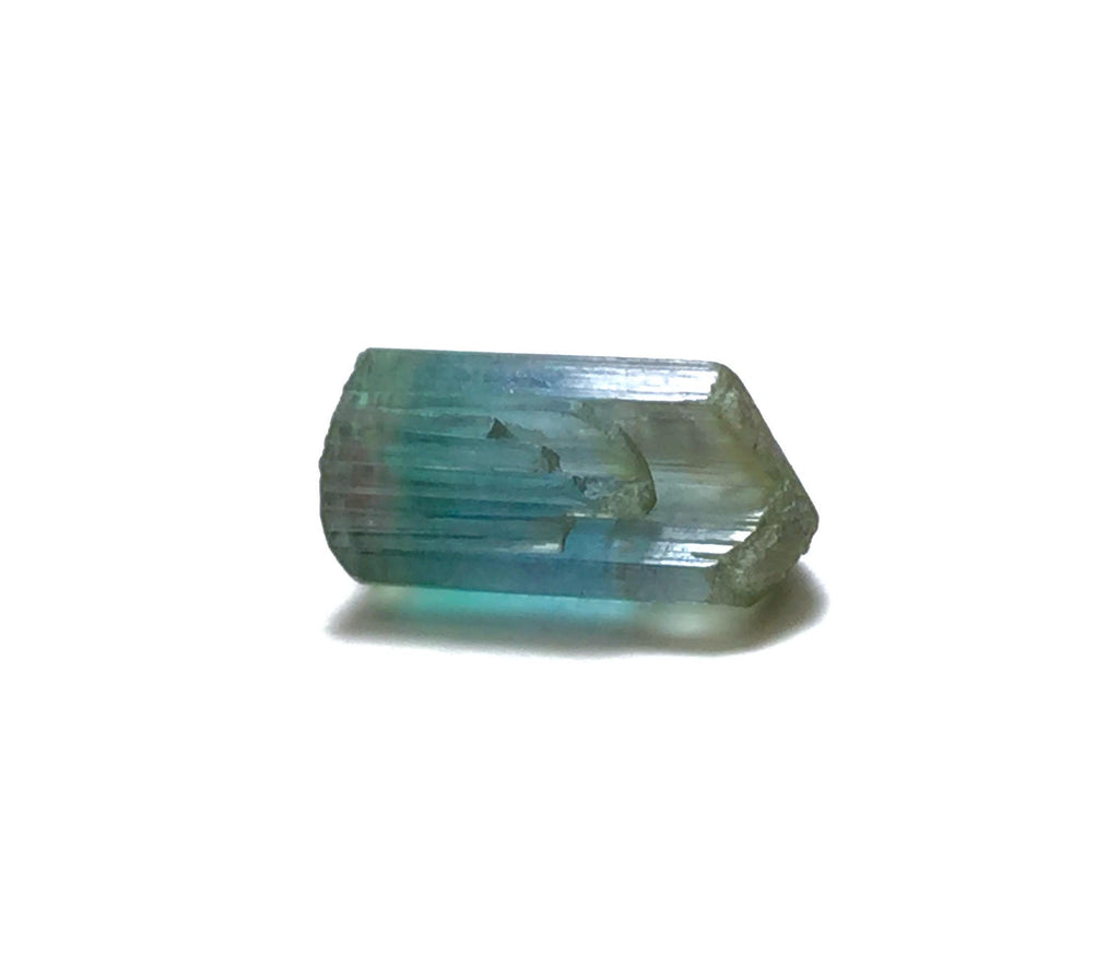 5.7 Carat Natural Bi-Color Tourmaline Crystal - Terminated Specimen from Peche Mine, Afghanistan