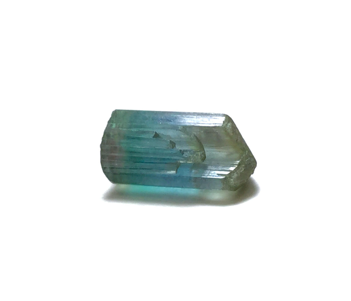 5.7 Carat Natural Bi-Color Tourmaline Crystal - Terminated Specimen from Peche Mine, Afghanistan