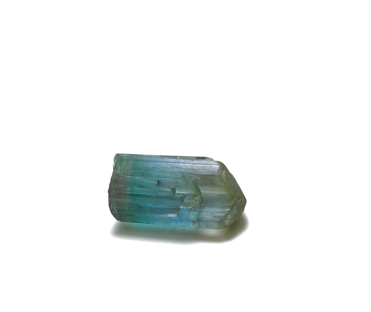 5.7 Carat Natural Bi-Color Tourmaline Crystal - Terminated Specimen from Peche Mine, Afghanistan