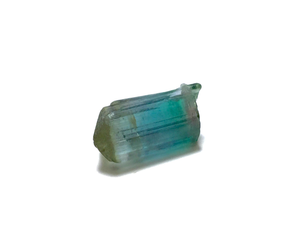 5.7 Carat Natural Bi-Color Tourmaline Crystal - Terminated Specimen from Peche Mine, Afghanistan