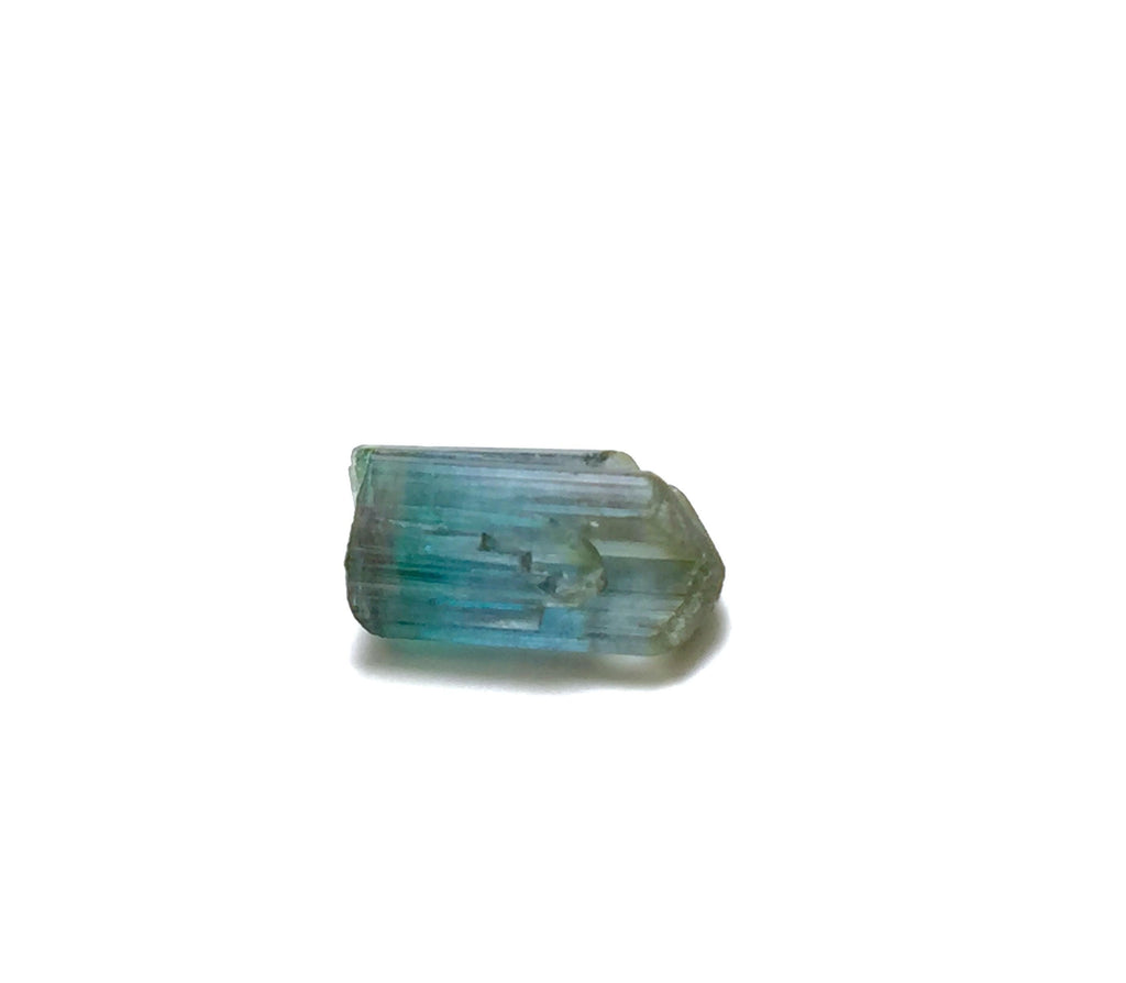 5.7 Carat Natural Bi-Color Tourmaline Crystal - Terminated Specimen from Peche Mine, Afghanistan