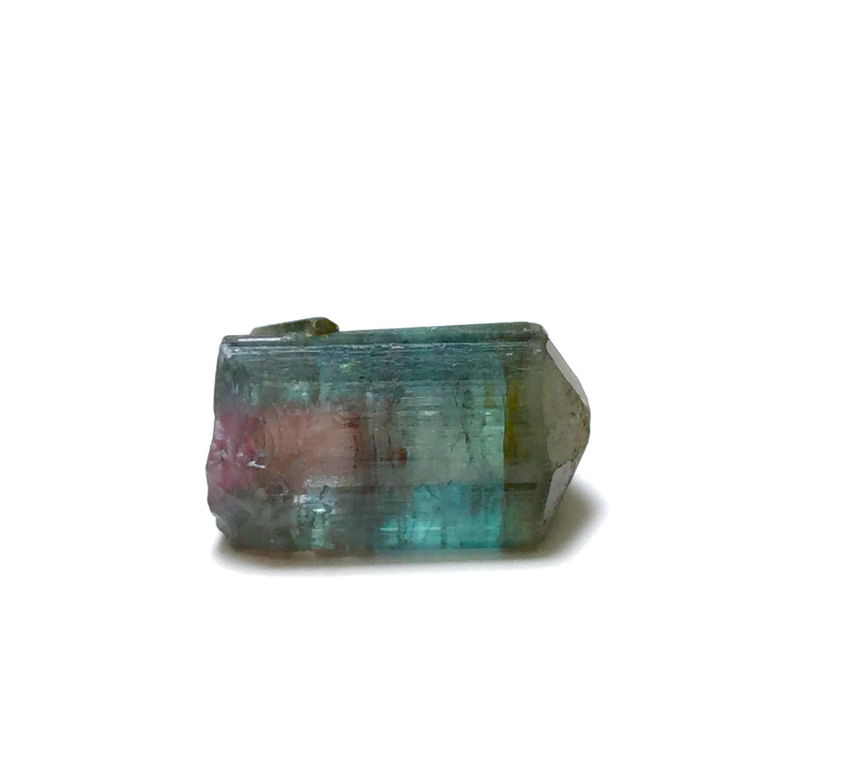 Bi-Color Tourmaline Crystal – Peche Mine, Afghanistan – Natural Diamond-Cut Terminated Specimen