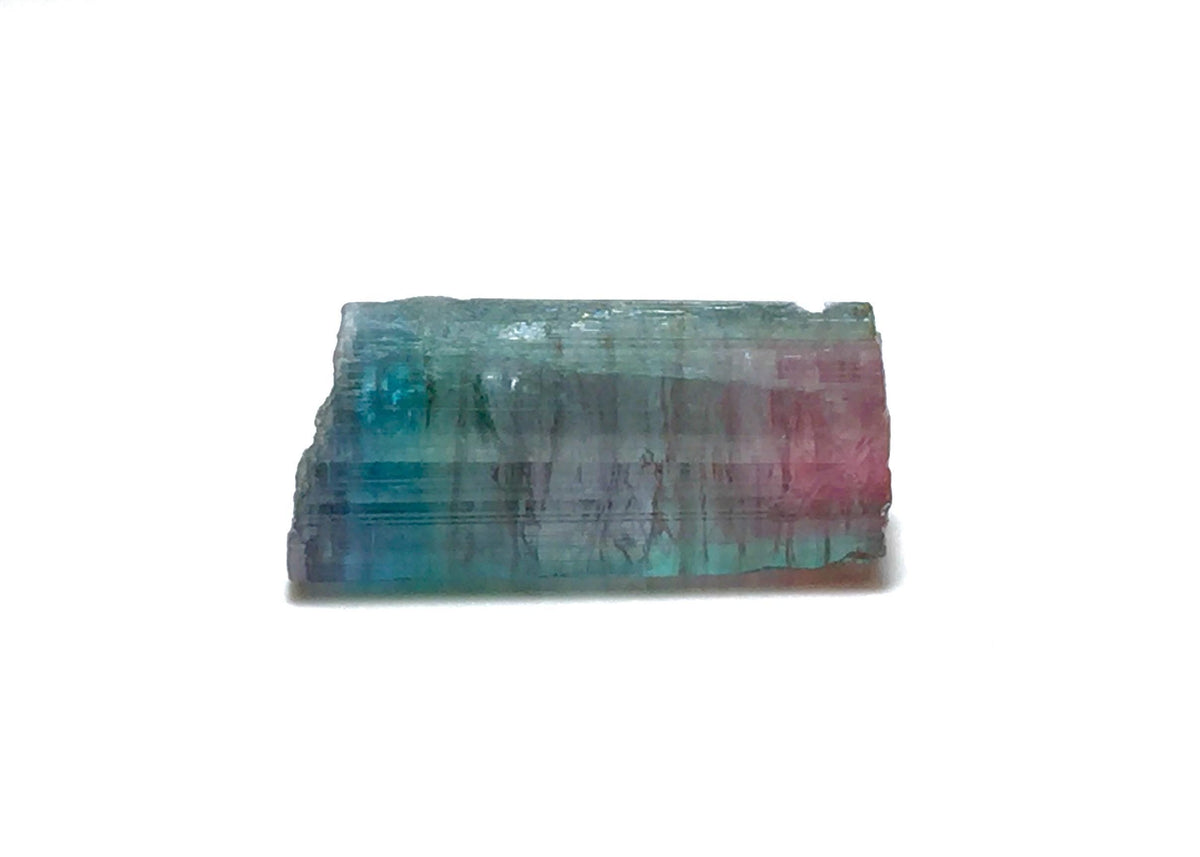 Multi-Color Rainbow Tourmaline – Peche Mine, Afghanistan – Natural Zoned Terminated Pendant-Size Crystal