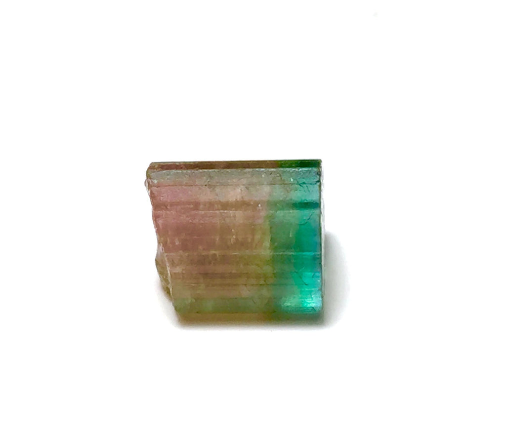 13.2 Carat Bi-Color Watermelon Tourmaline Crystal - Natural Specimen from Peche Mine