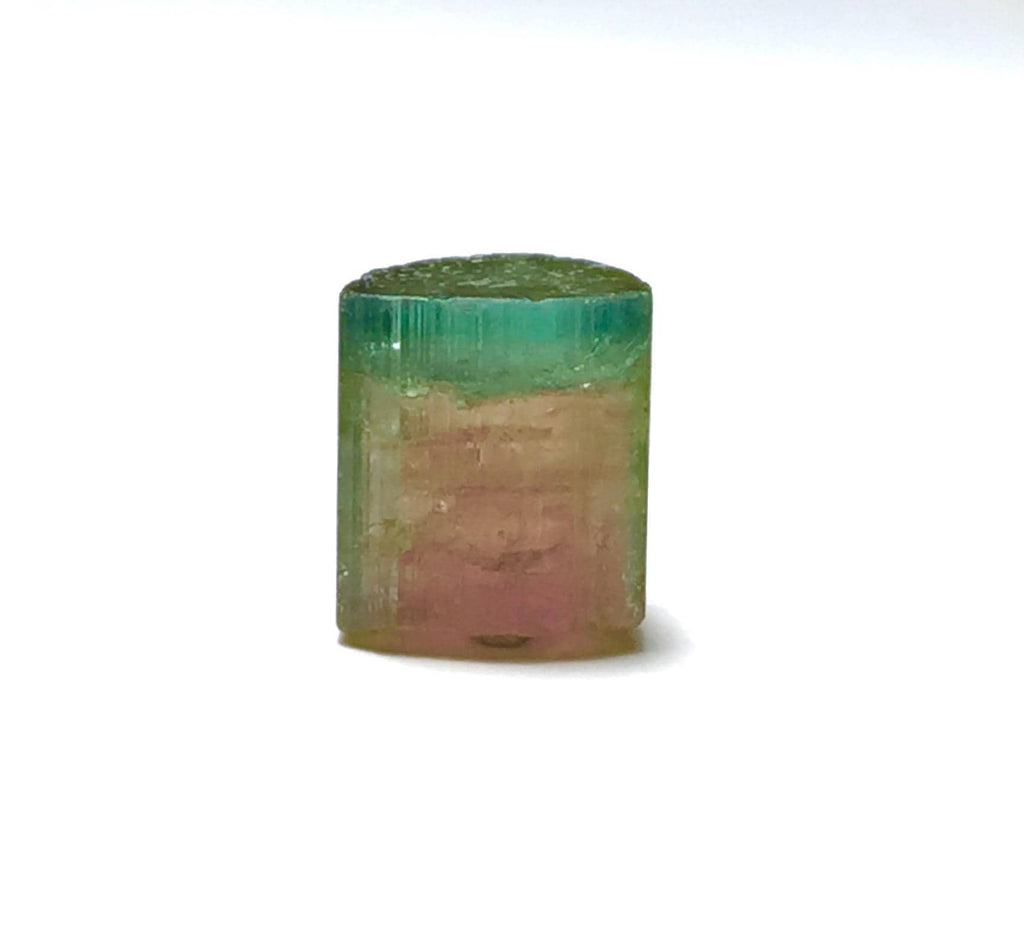 13.2 Carat Bi-Color Watermelon Tourmaline Crystal - Natural Specimen from Peche Mine