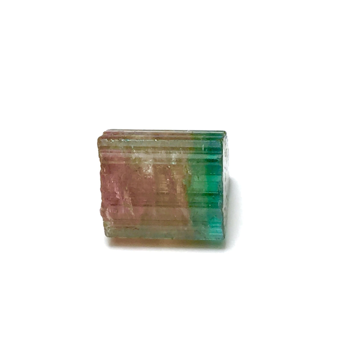 13.2 Carat Bi-Color Watermelon Tourmaline Crystal - Natural Specimen from Peche Mine