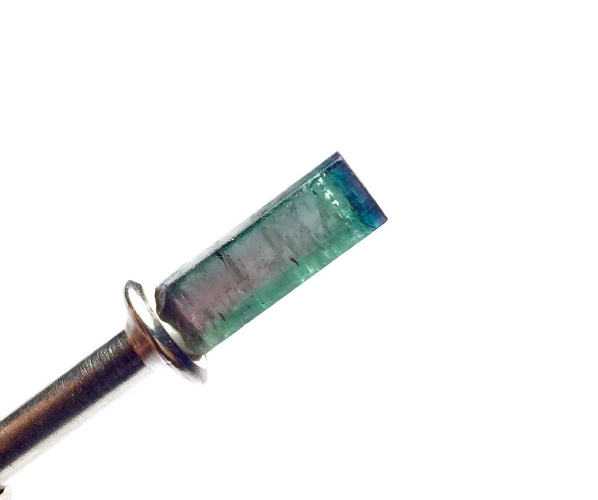 Bi-Color Tourmaline Crystal - Natural Pendant Size Specimen from Peche, Afghanistan