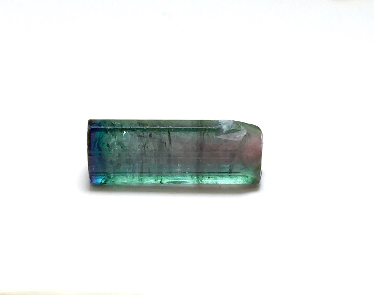 Bi-Color Tourmaline Crystal - Natural Pendant Size Specimen from Peche, Afghanistan