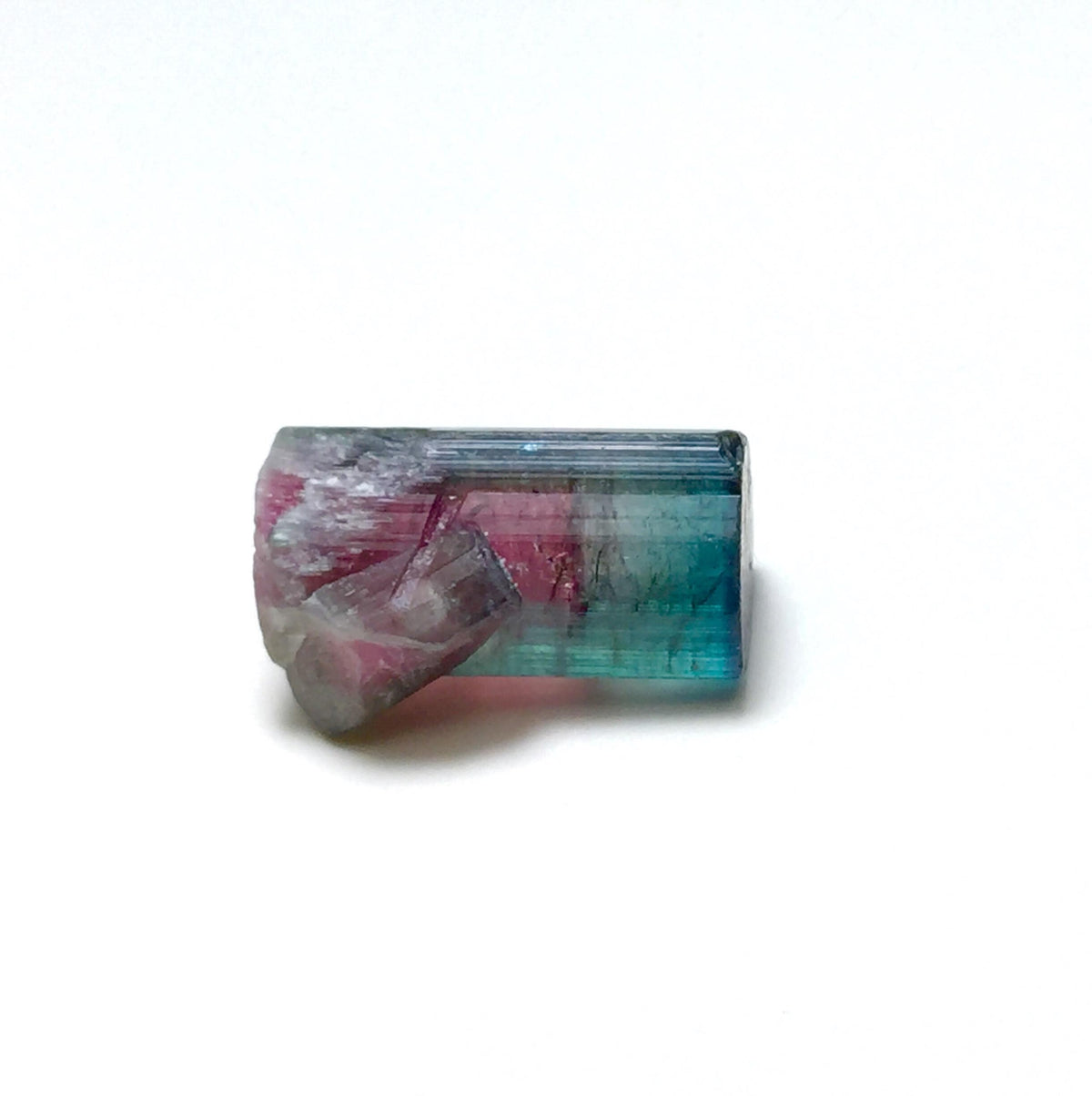 8.4 Carat Tourmaline on Albite Matrix - Natural Bicolor Specimen from Peche Mine, Afghanistan