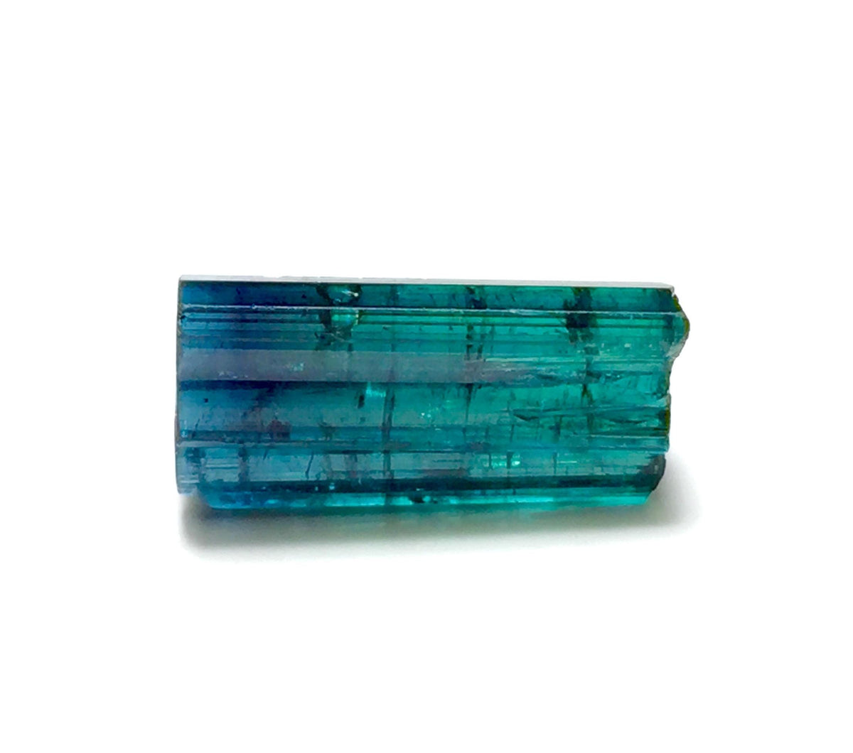 12.2 Carat Indicolite Tourmaline Crystal - Rare Ink Blue to Electric Blue Pendant Size Specimen