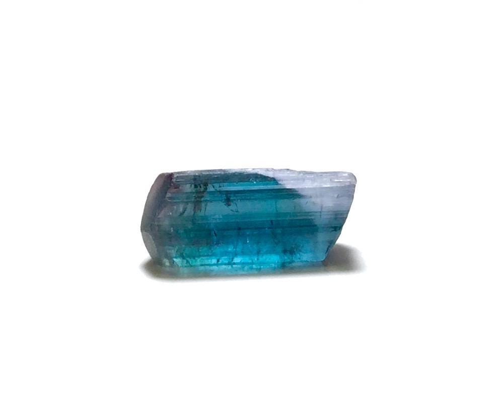 Electric Neon Blue Cat's Eye Tourmaline | Peche Mine Afghanistan Natural Rare Crystal Specimen