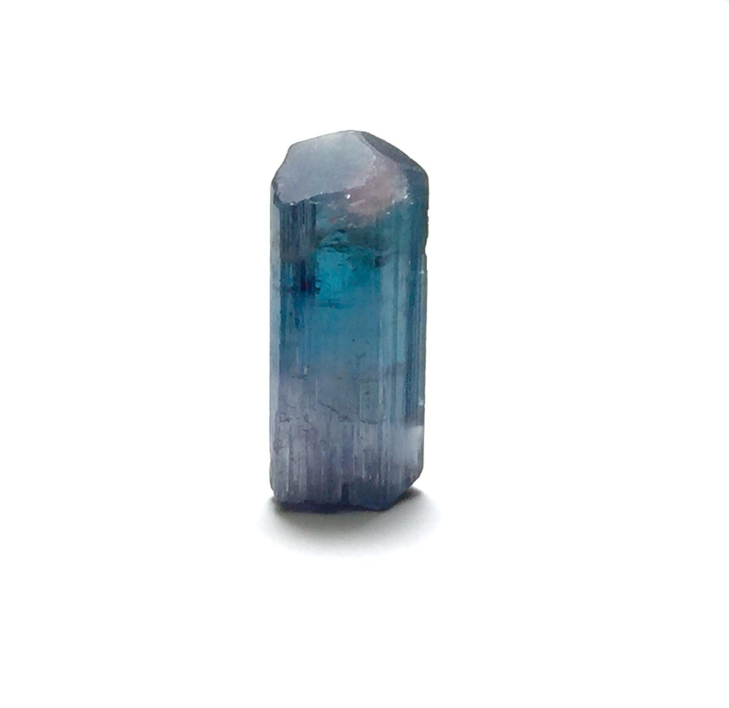 Electric Neon Blue Cat's Eye Tourmaline | Peche Mine Afghanistan Natural Rare Crystal Specimen